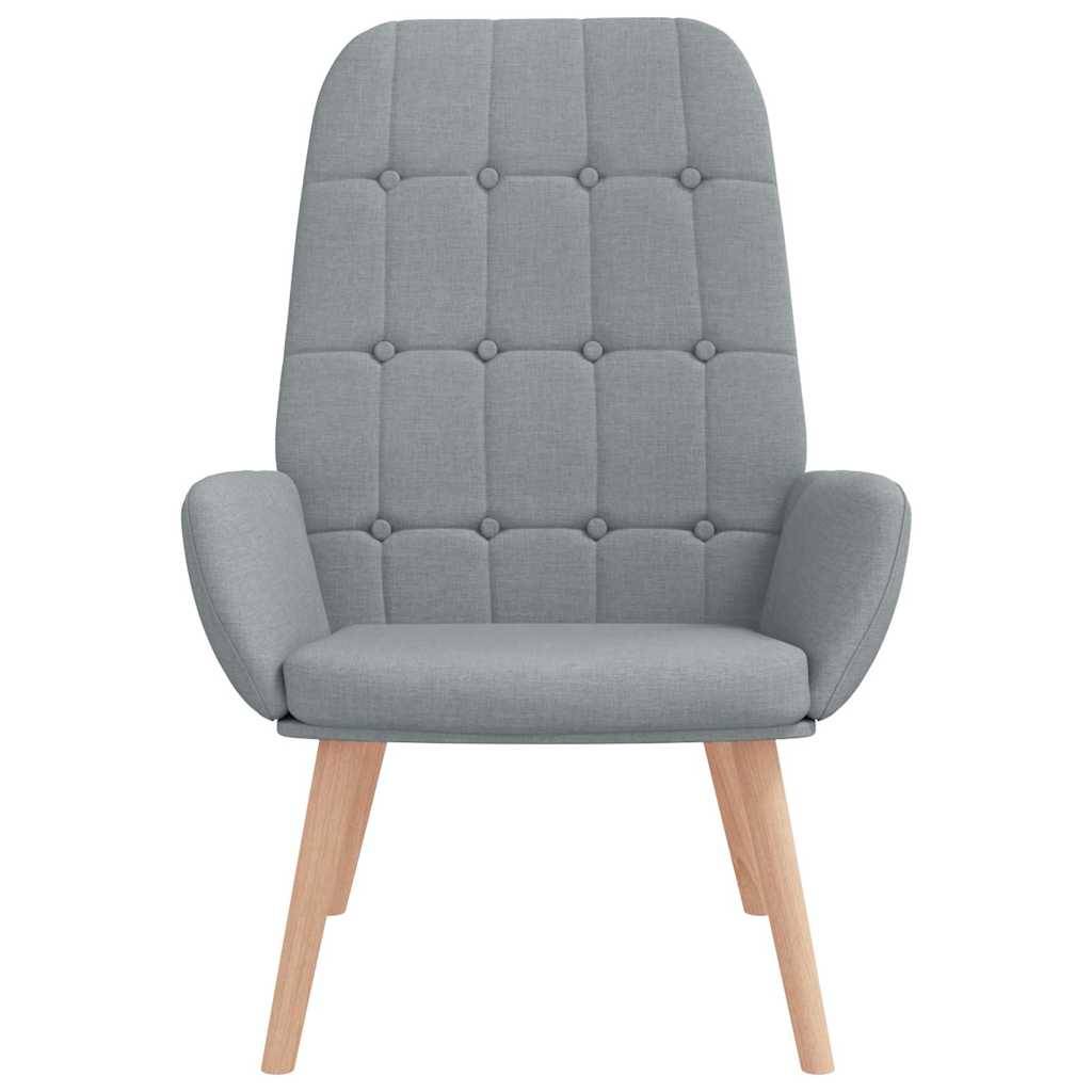 vidaXL Relaxsessel Hellgrau Stoff
