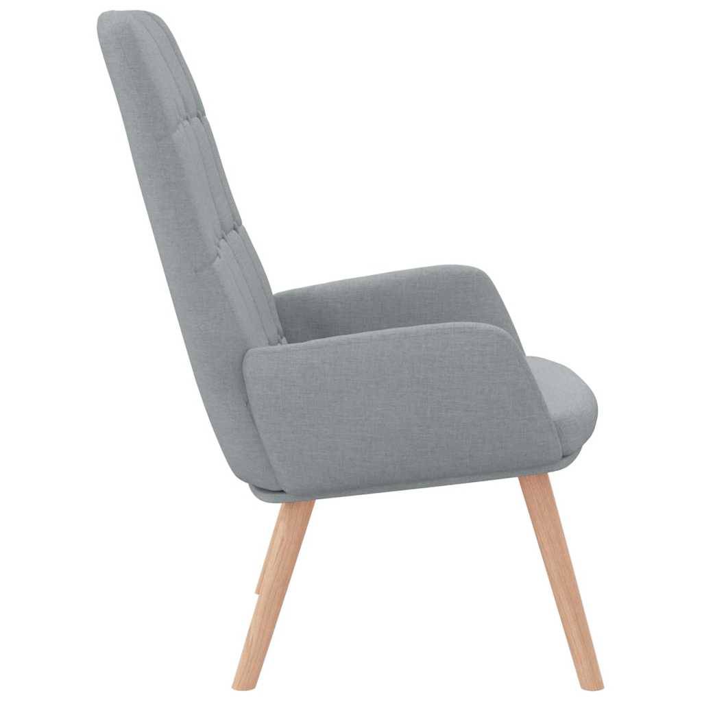 vidaXL Relaxsessel Hellgrau Stoff