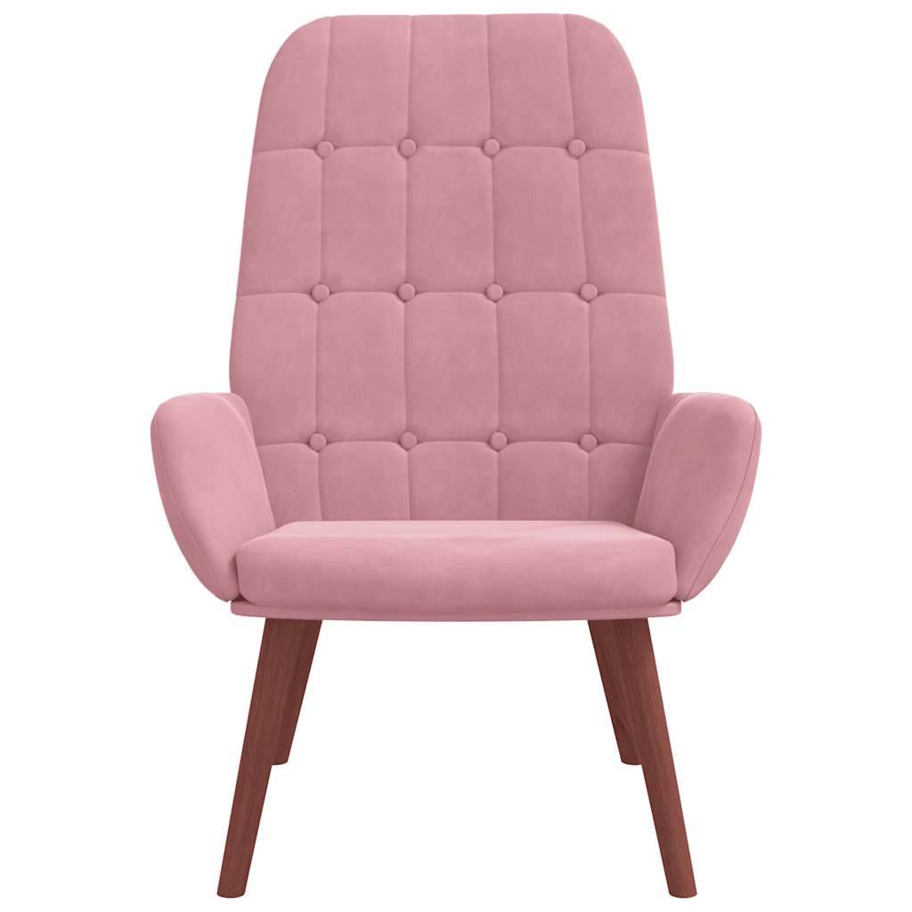 vidaXL Relaxsessel Rosa Samt