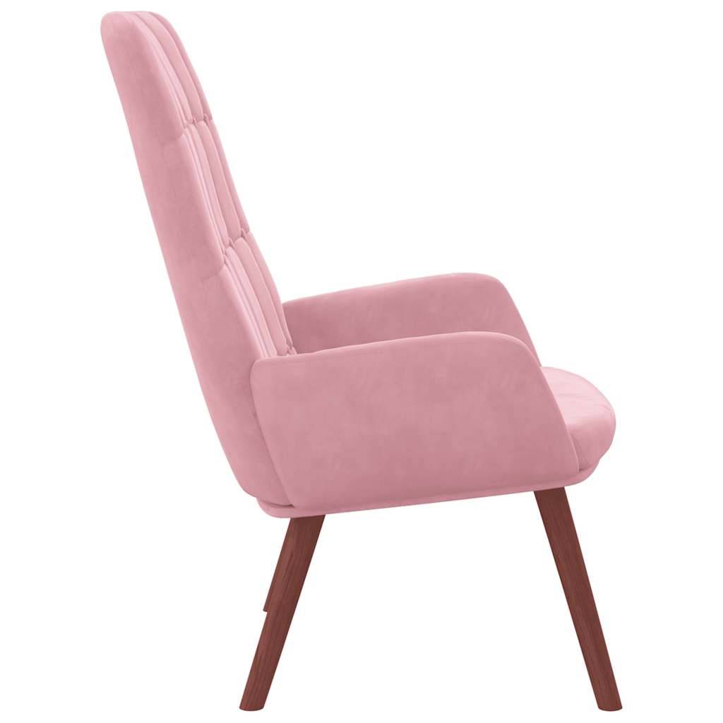 vidaXL Relaxsessel Rosa Samt