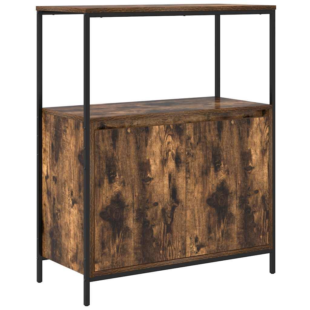 vidaXL Badschrank mit Regalen Räuchereiche 76,5x35x95 cm