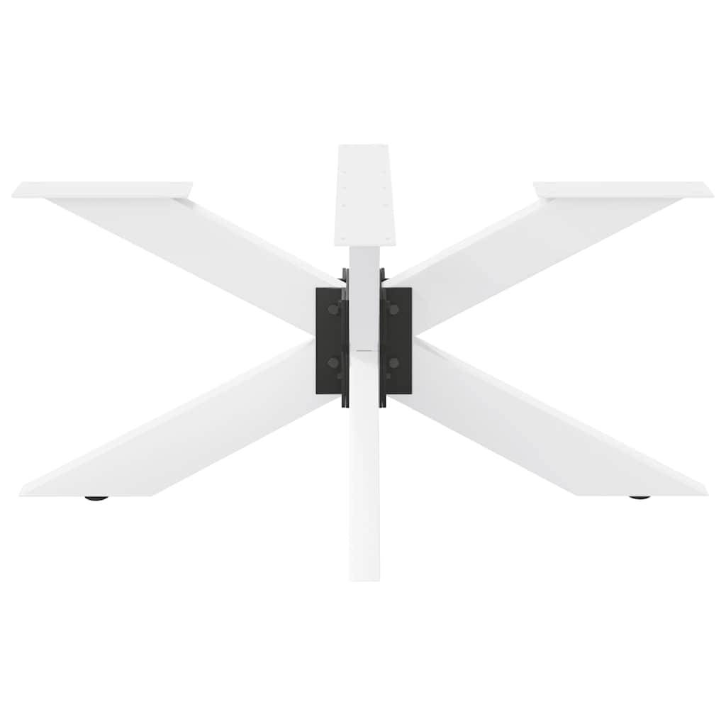 vidaXL Couchtischbein in Spinnenform Weiß 98x58x(42-43) cm Stahl