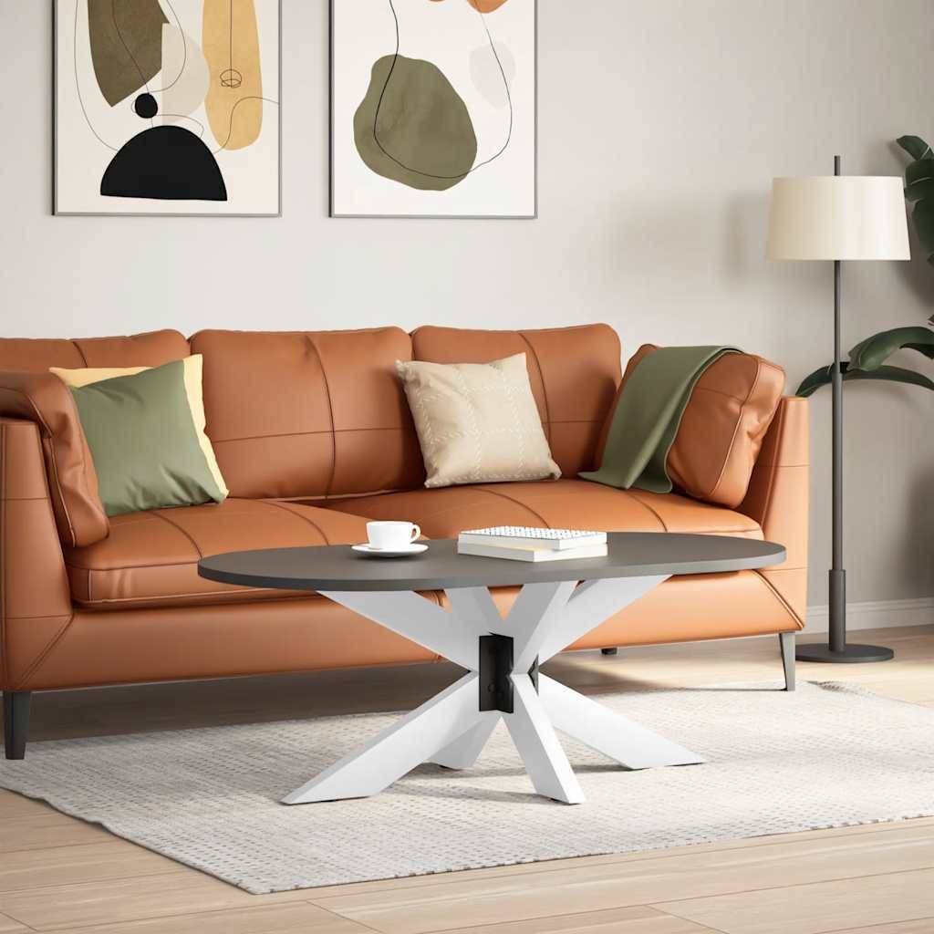 vidaXL Couchtischbein in Spinnenform Weiß 98x58x(42-43) cm Stahl