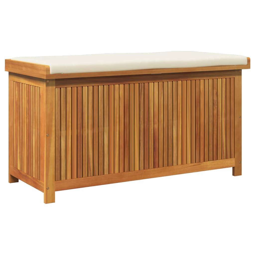 vidaXL Outdoor-Kissenbox 113x50x60,5 cm Massivholz Akazie