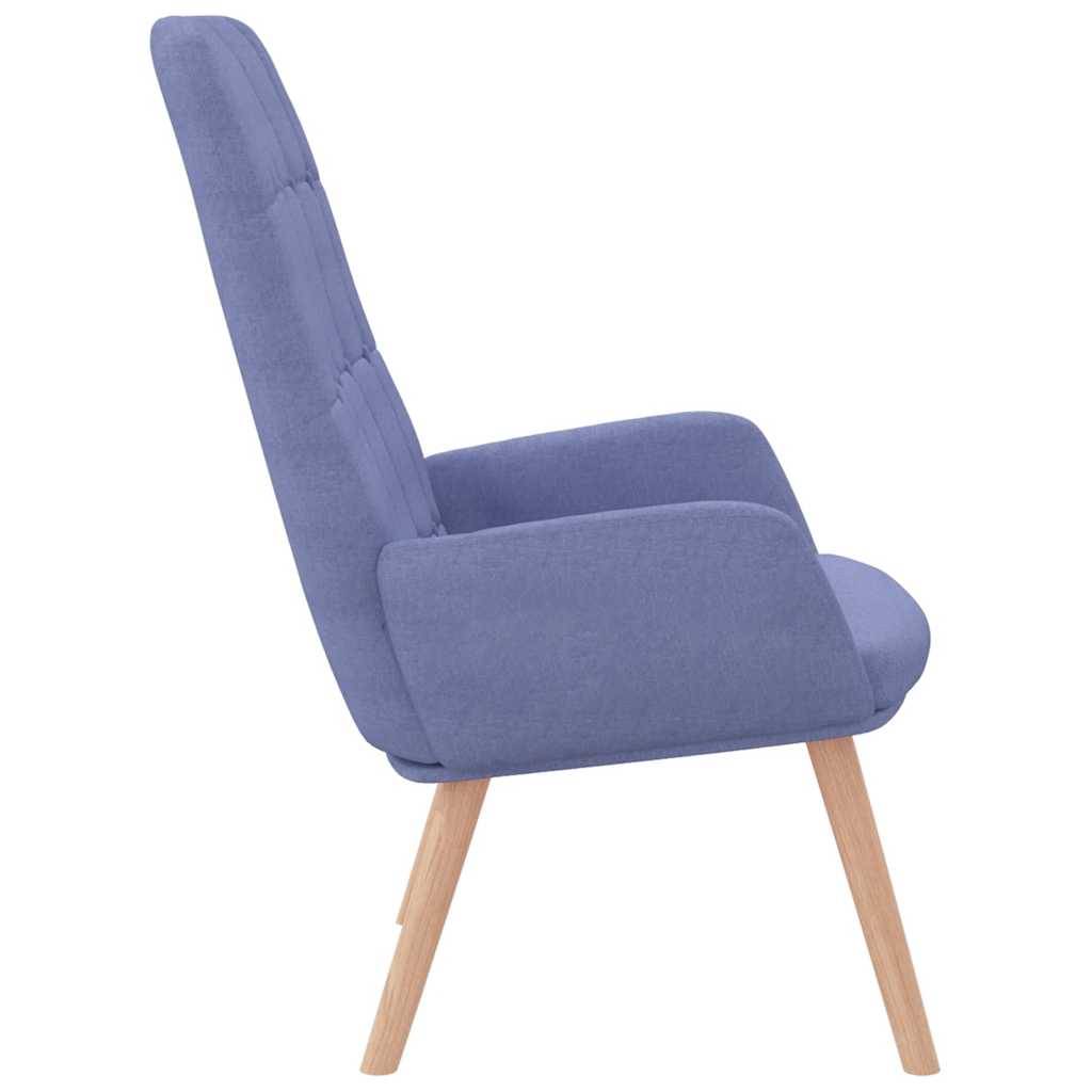 vidaXL Relaxsessel Jeansblau Stoff