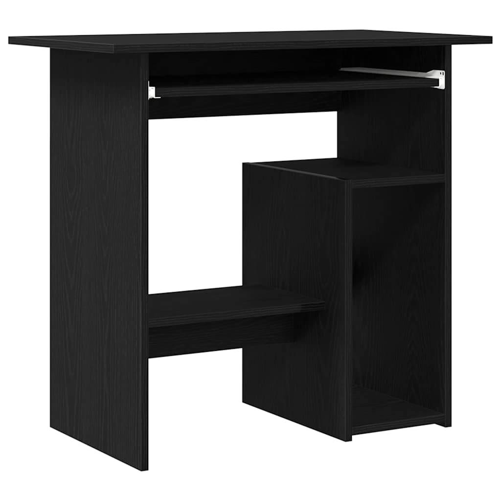 vidaXL Schreibtisch Schwarz Eichen-Optik 80x45x74 cm Holzwerkstoff