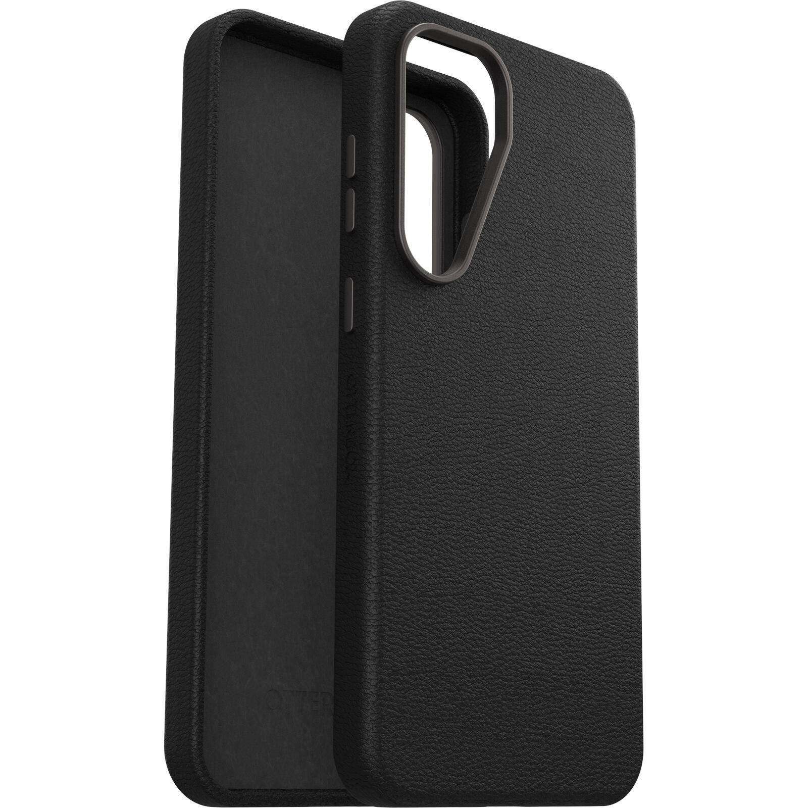 OtterBox Symmetry Series - Hintere Abdeckung für Mobiltelefon - Kaktusleder - Noir Ash (schwarz)