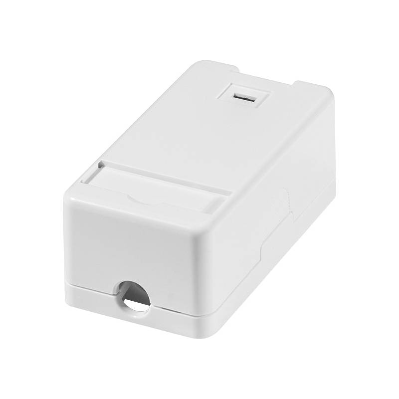 LogiLink Aufputzdose für Keystone Module, 1-fach, weiß