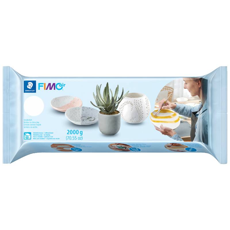 FIMO air Modelliermasse, lufthärtend, weiß, 2.000 g