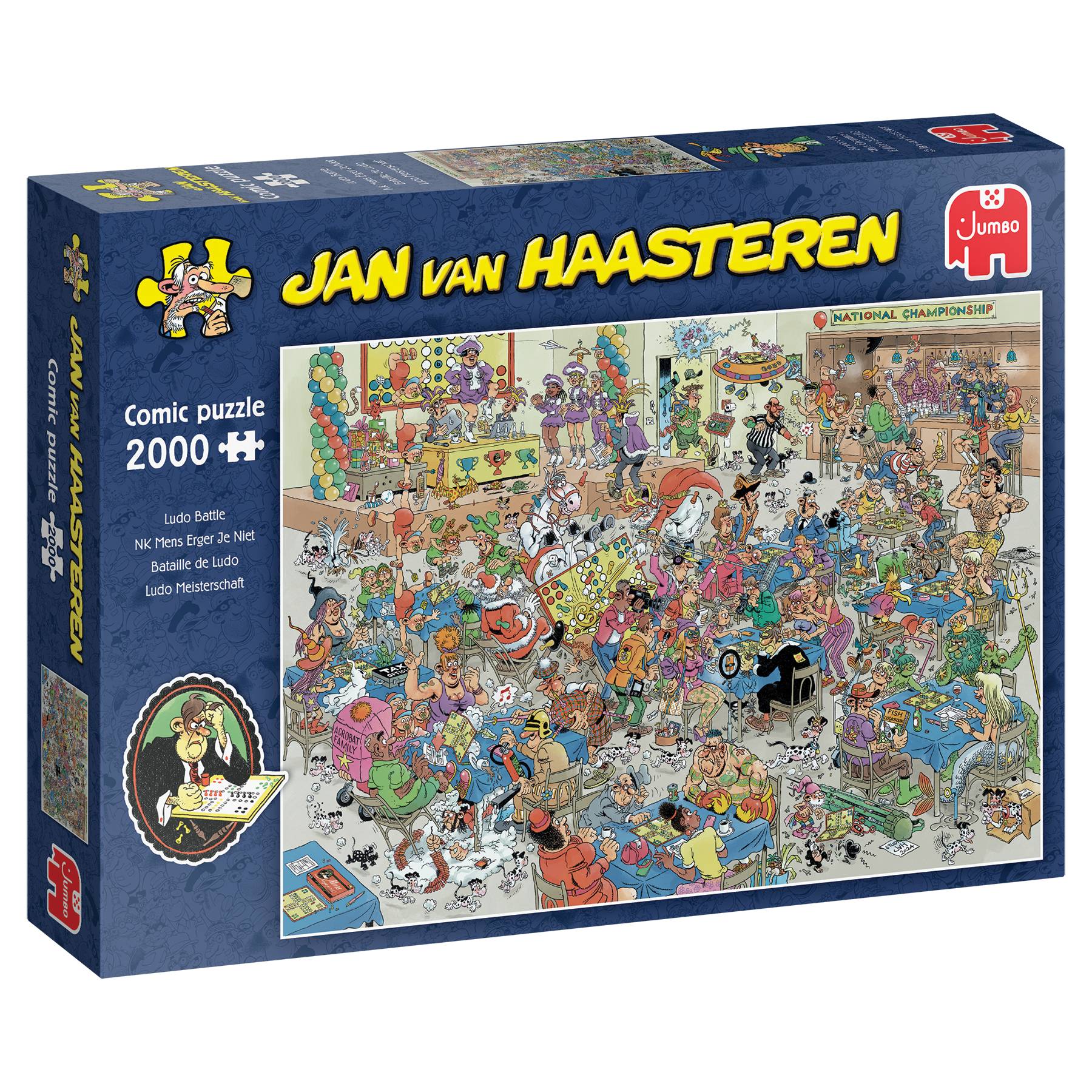 Jan van Haasteren Ludo Meisterschaft 2000 Teile Puzzle