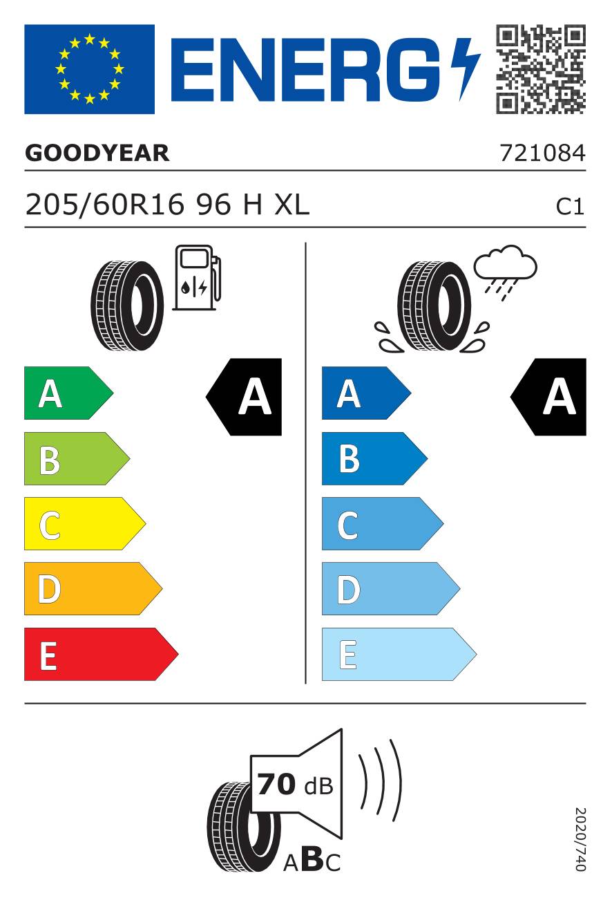 Goodyear EfficientGrip Performance 2 ( 205/60 R16 96H XL EDR )