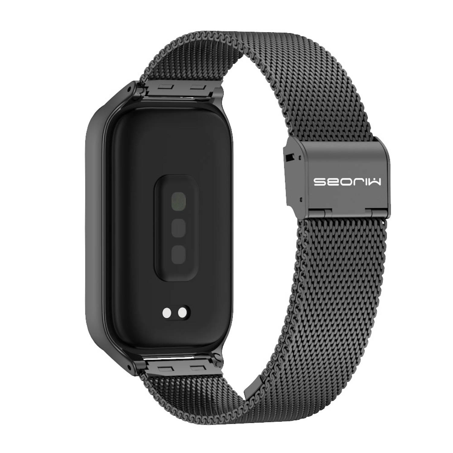 Für Xiaomi Smart Band 9 Active / Redmi Band 3 Milanese Edelstahl Armband Schwarz