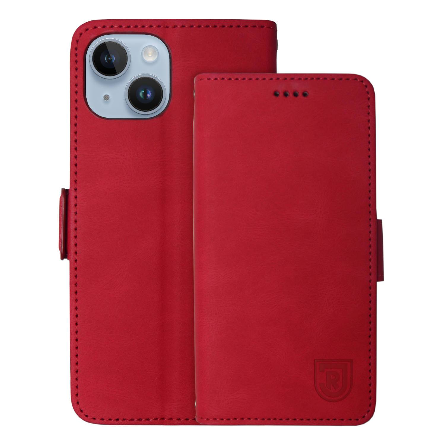 SSV Jahn Regensburg Wallet Case Schutzhülle mit Jahn Logo Rot Apple iPhone 14