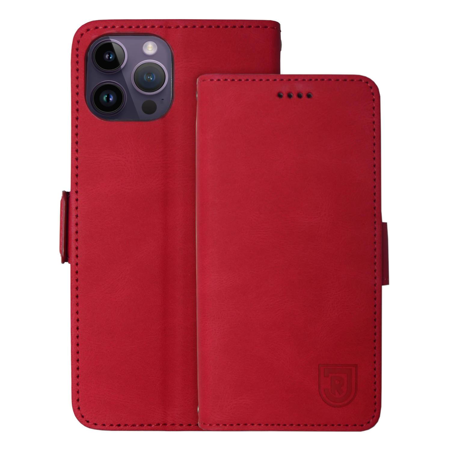 SSV Jahn Regensburg Wallet Case Schutzhülle Jahn Logo Rot Apple iPhone 14 Pro
