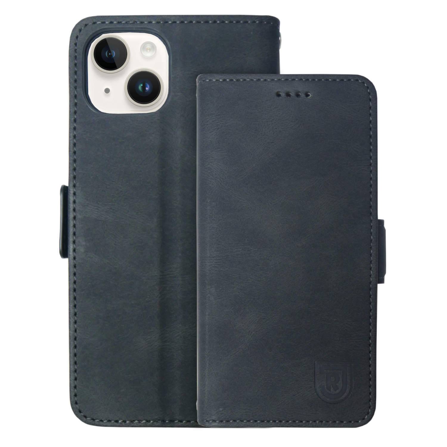 SSV Jahn Regensburg Wallet Schutzhülle Jahn Logo Schwarz Apple iPhone 14 Plus