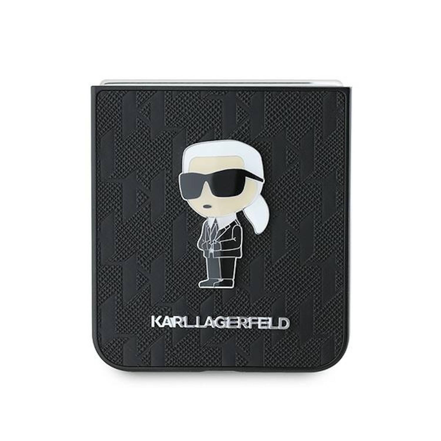 Karl Lagerfeld Samsung Galaxy Z Flip6 Hülle Saffiano Monogram Ikonik Pin Design