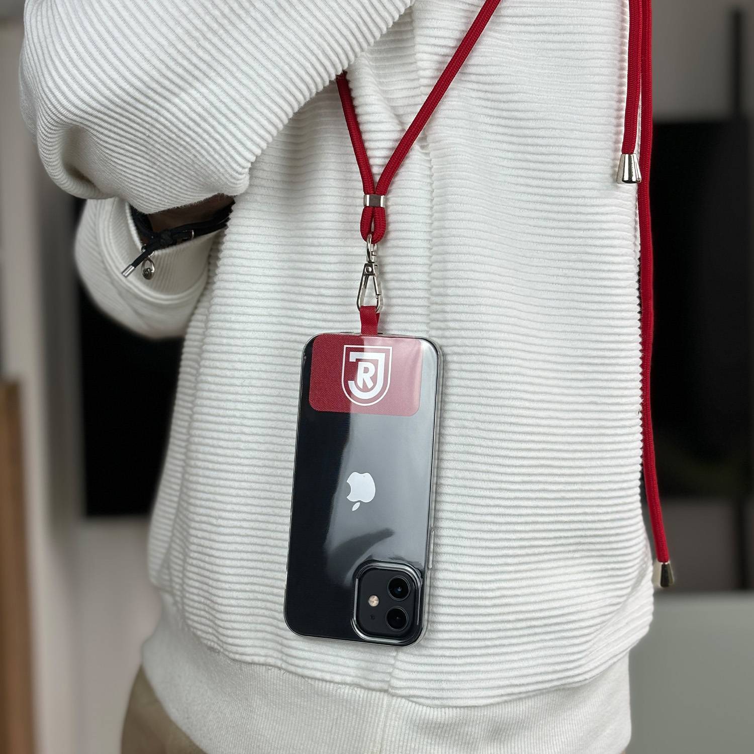 SSV Jahn Regensburg Set Universelle Umhängeschlaufe mit Hülle für iPhone 16