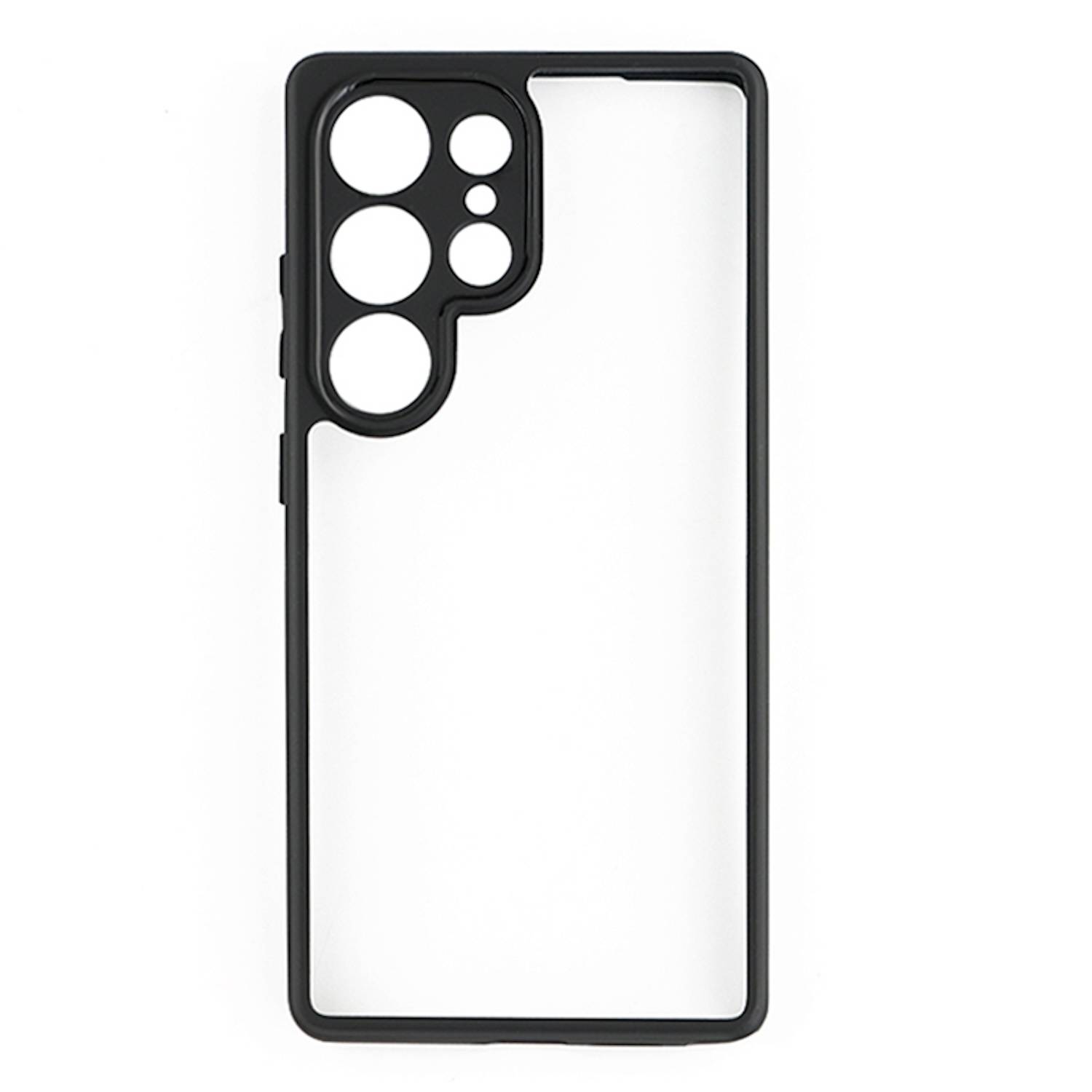 Für Samsung Galaxy S25 Ultra Frosted TPU + Transparent Schutz Hülle Case Schwarz