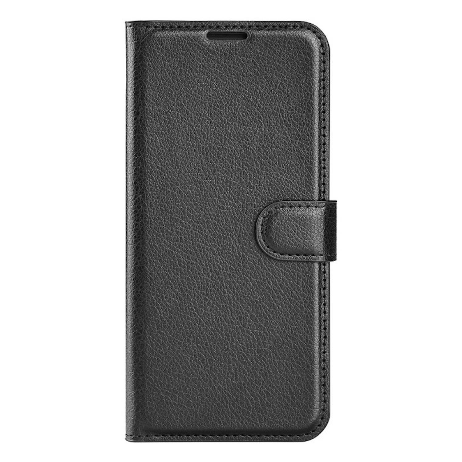Für Samsung Galaxy S25 Plus 5G Kunstleder Book Wallet Tasche Schwarz + Hart Glas