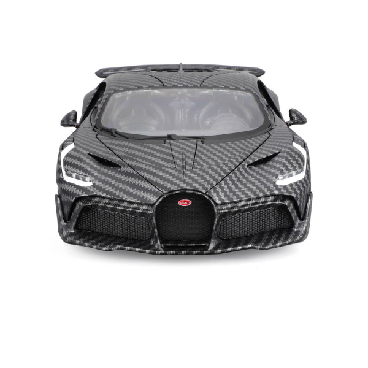 Bburago 18-11101 - Modellauto - Bugatti Divo Carbon (grau, Maßstab 1:18) Sonderedition