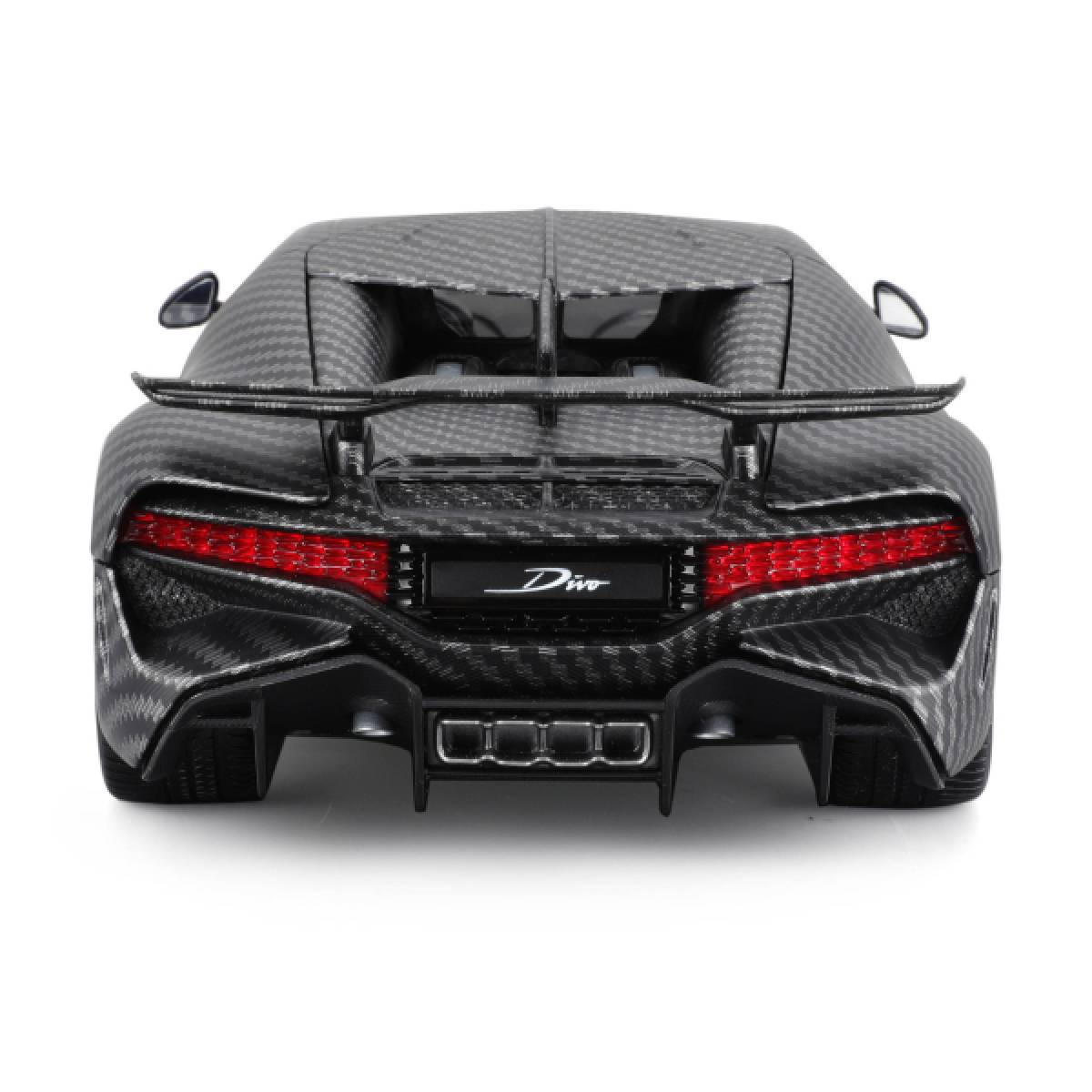 Bburago 18-11101 - Modellauto - Bugatti Divo Carbon (grau, Maßstab 1:18) Sonderedition