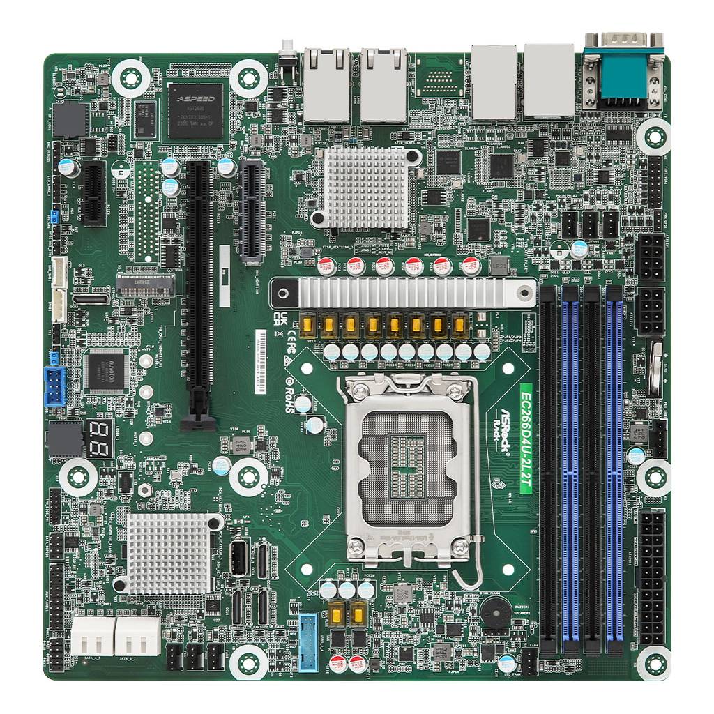 ASRock Mainboard EC266D4U micro-ATX Sockel 1700 DDR5-only Single