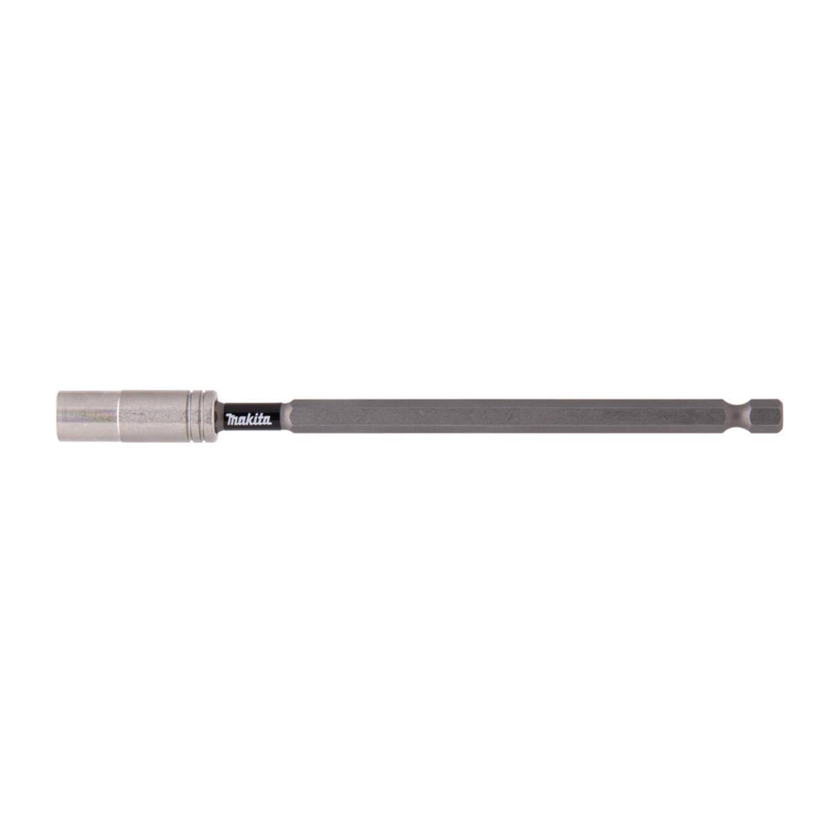Makita-Magnetbithalter mit langer Metallverlängerung auf weißem Hintergrund.