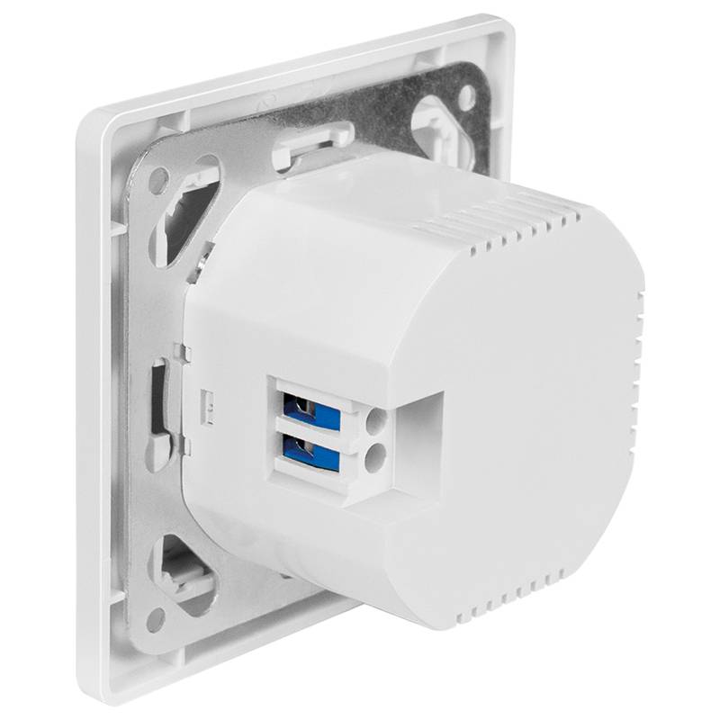LogiLink Unterputz-Steckdose, 2x USB-C Kupplung, PD, weiß