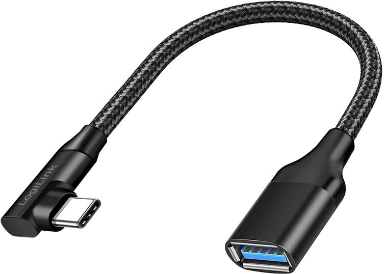 LOGILINK USB-C-Adapter CU0100 C/M zu USB-A/F OTG 0,2m