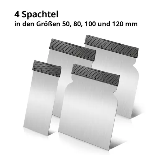 STAHLWERK Spachtelset 12-teilig 50, 80, 100, 120 mm, mit elastischer Klinge STAHLWERK Spachtelset 12-teilig 50, 80, 100, 120 mm, mit elastischer Klinge