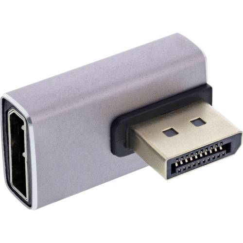 InLine® DisplayPort 1.4 Adapter, St/ Bu, 90° vertikal rechts, 8K Adapter / Konverter Video