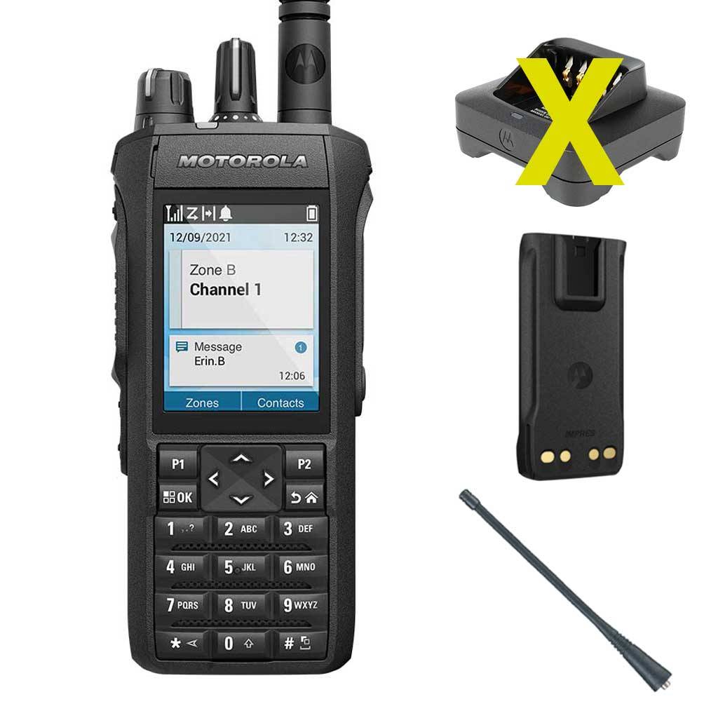 Motorola R7 Handfunkgerät Premium UHF FKP - Antenne Batterie MDH06RDN9XA2AN