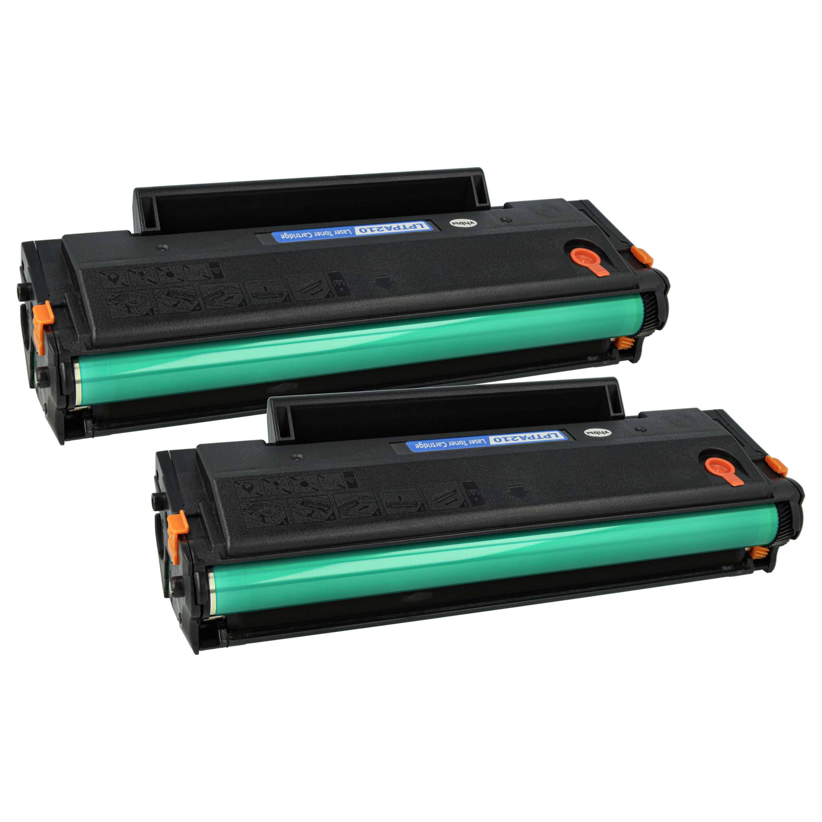 vhbw 2x Toner kompatibel mit Pantum M 5200 Series, 5100 Series, 6500, 5120, 5110, 5250, 5200, 5100 Drucker - Kompatible Tonerkartuschen, Schwarz