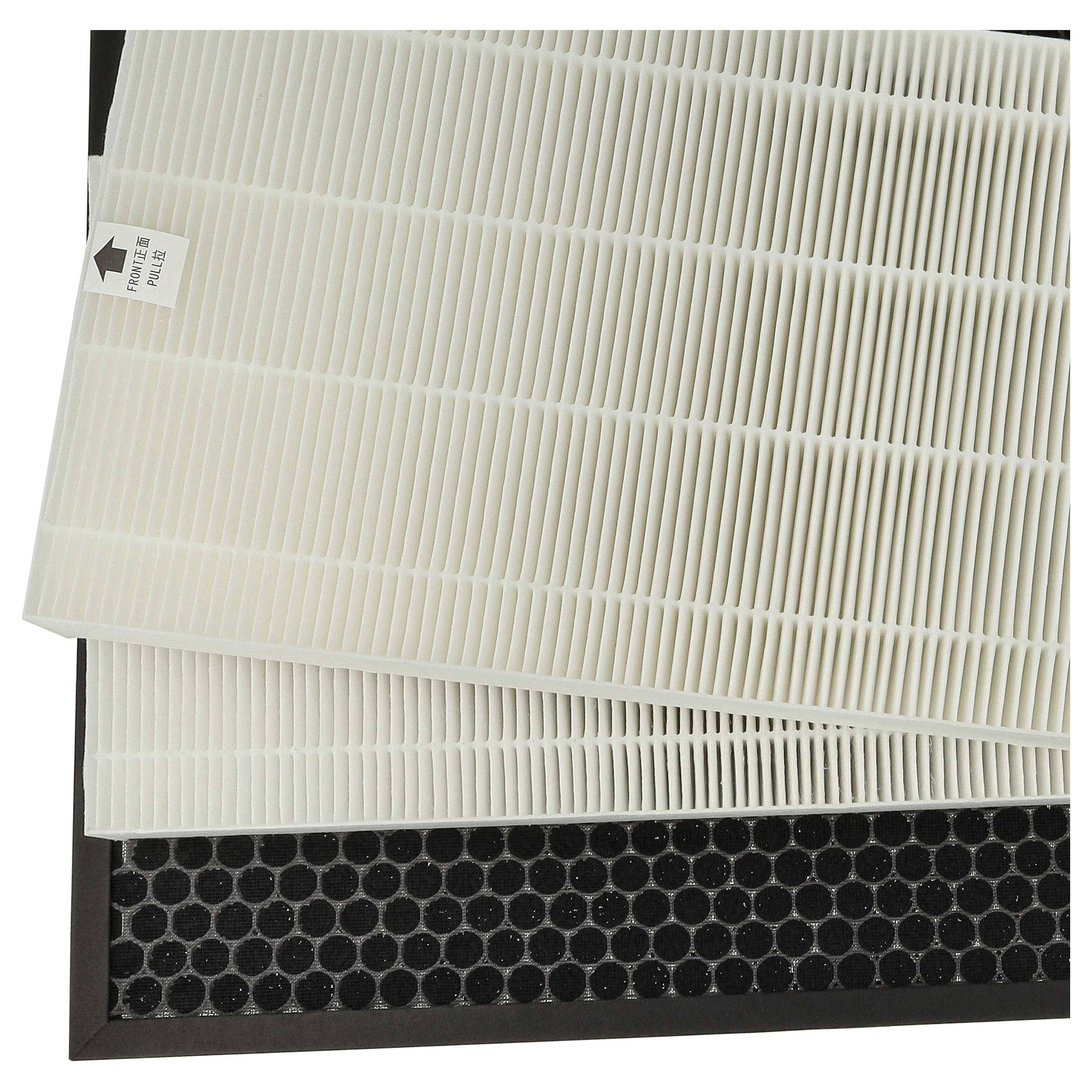 vhbw 4-teiliges Filter-Set Ersatz für Winix 114290, 524540 für Luftreiniger - HEPA-Filter, Aktivkohlefilter