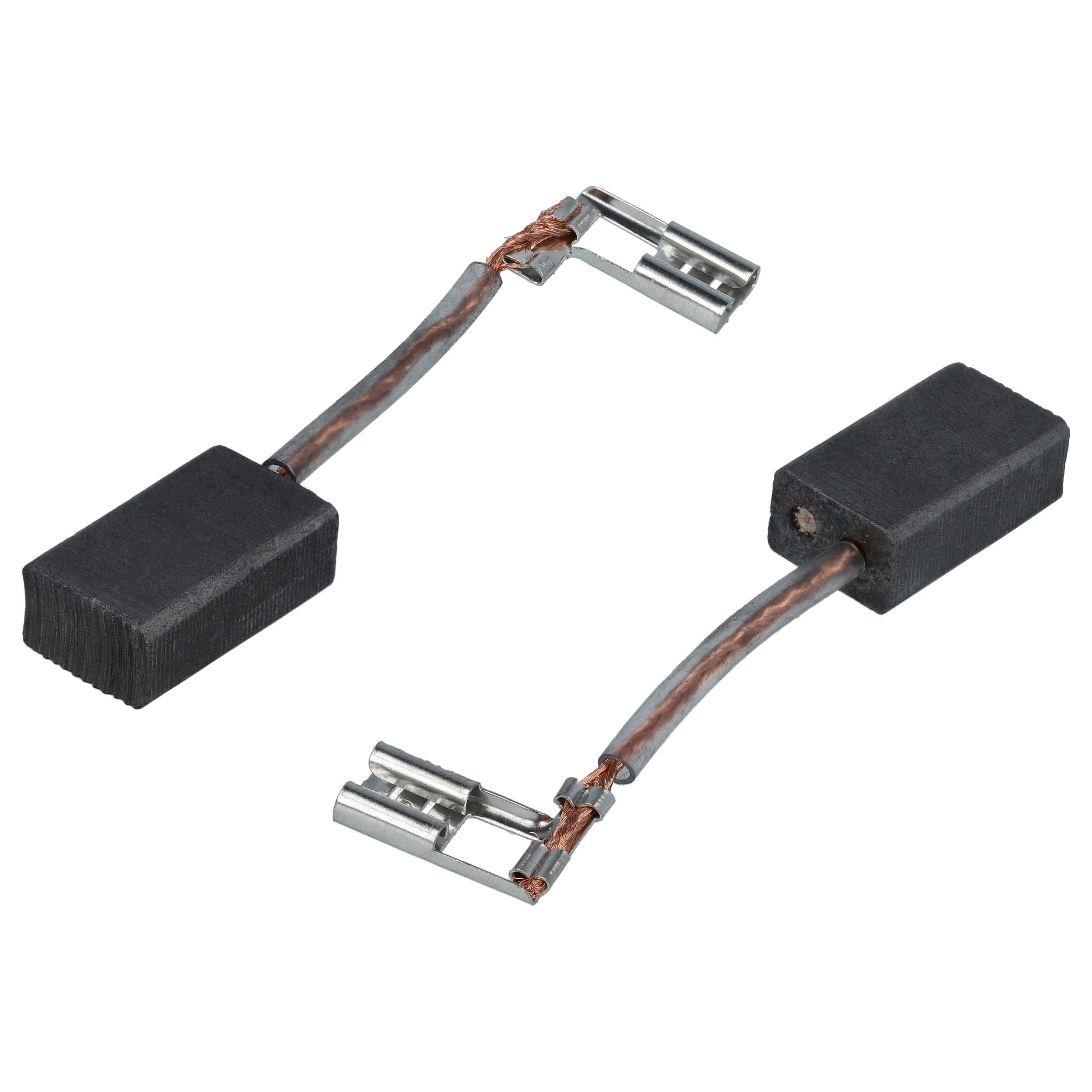 vhbw 2x Kohlebürste 8 x 12,5 x 21 mm Ersatz für Asein 0736 für Winkelschleifer, Bohrmaschine