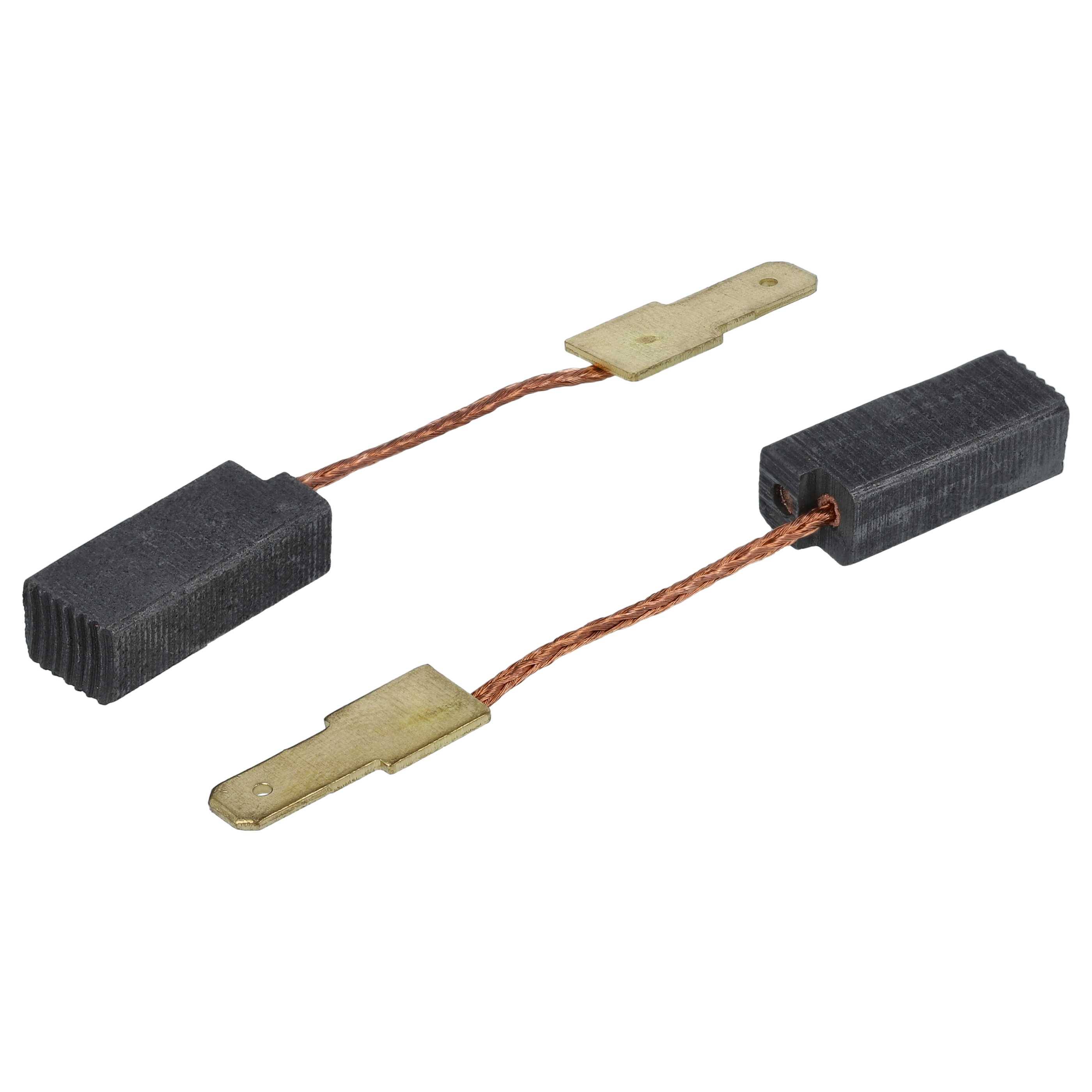 vhbw 2x Kohlebürste 6,3 x 8 x 19 / 6,3 x 8 x 19,5 mm kompatibel mit Flex LK 6010, 604 Elektrowerkzeug
