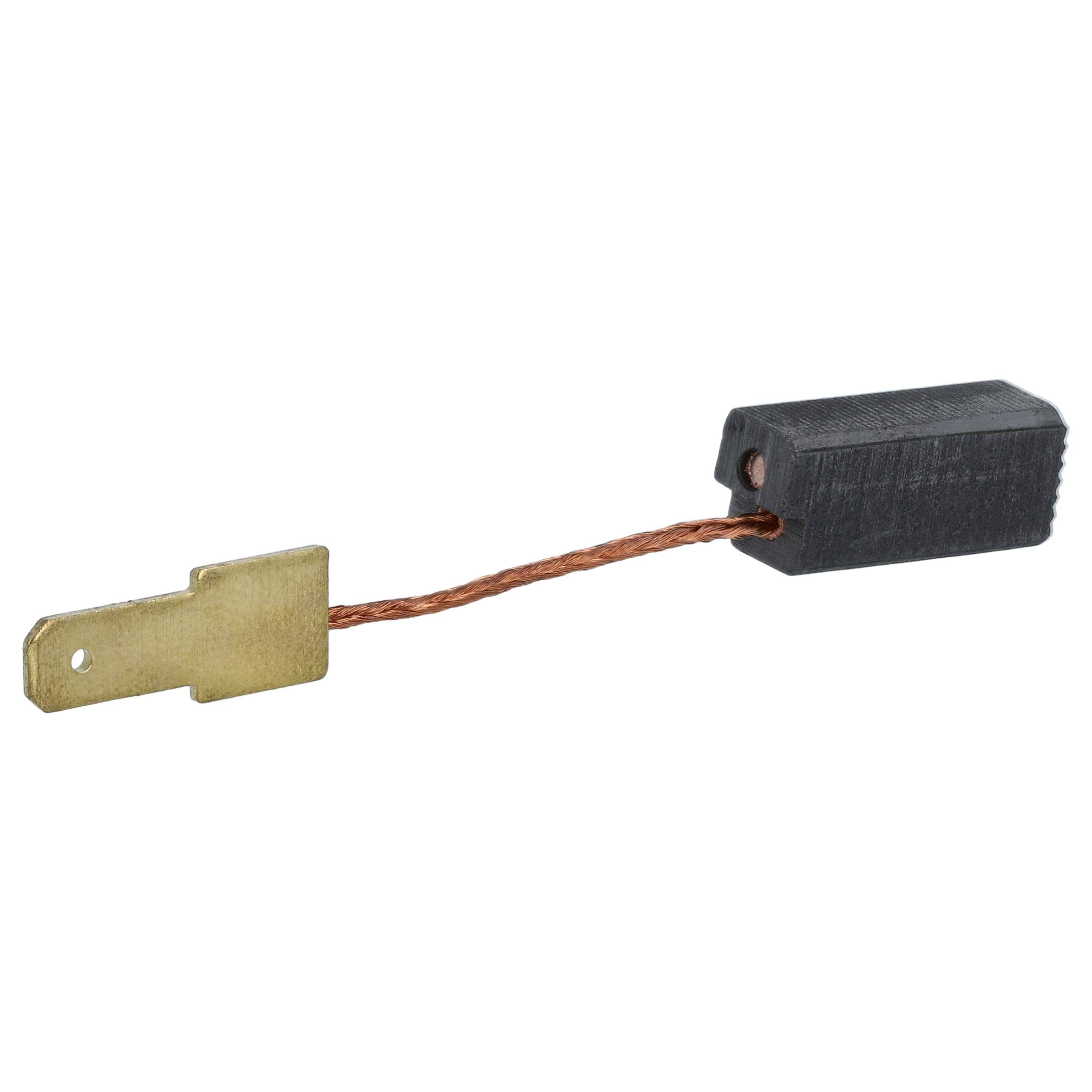 vhbw 2x Kohlebürste 6,3 x 8 x 19 / 6,3 x 8 x 19,5 mm Ersatz für Asein 1775 für Elektrowerkzeug