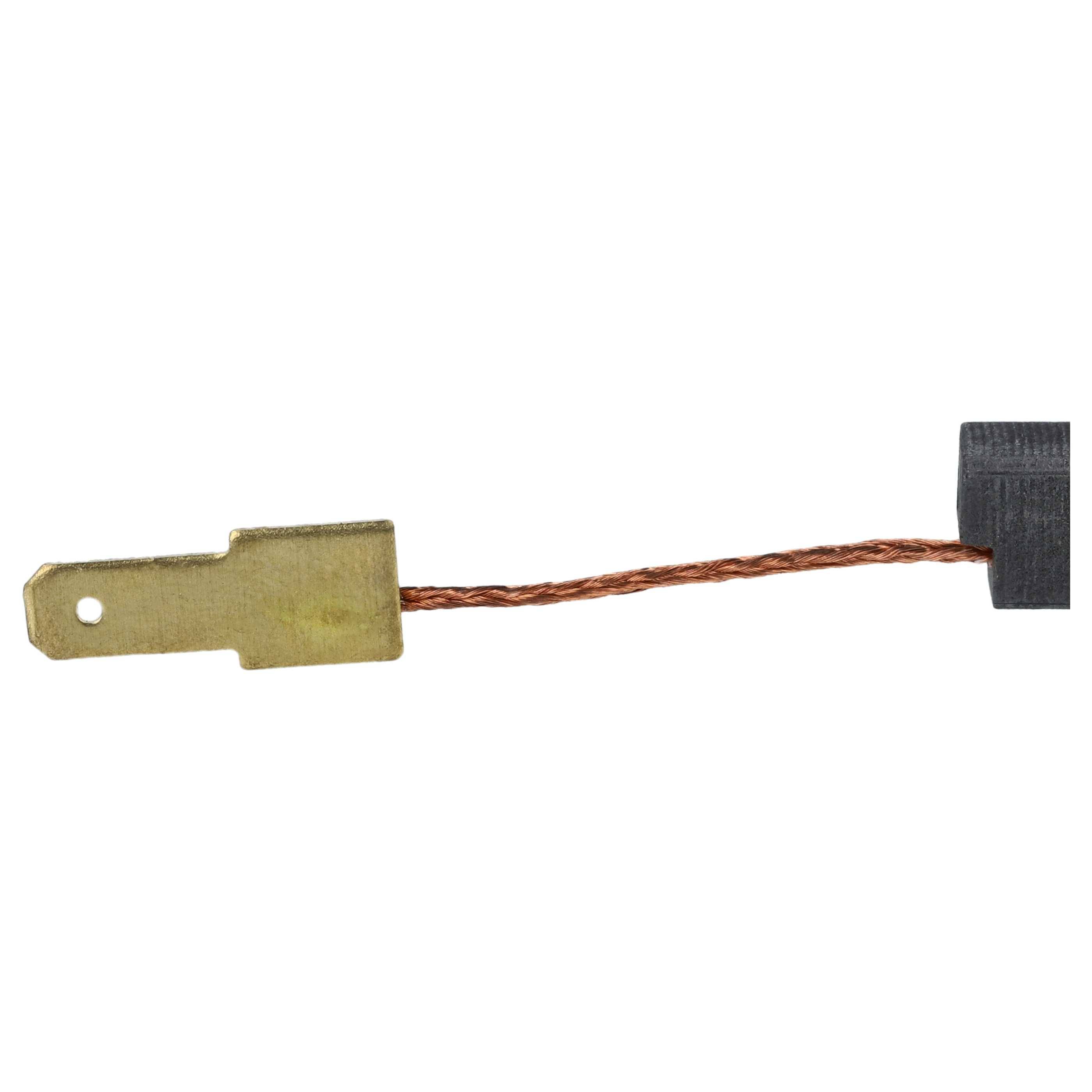 vhbw 2x Kohlebürste 6,3 x 8 x 19 / 6,3 x 8 x 19,5 mm kompatibel mit Flex RZ 600 VE, 600 UE Elektrowerkzeug