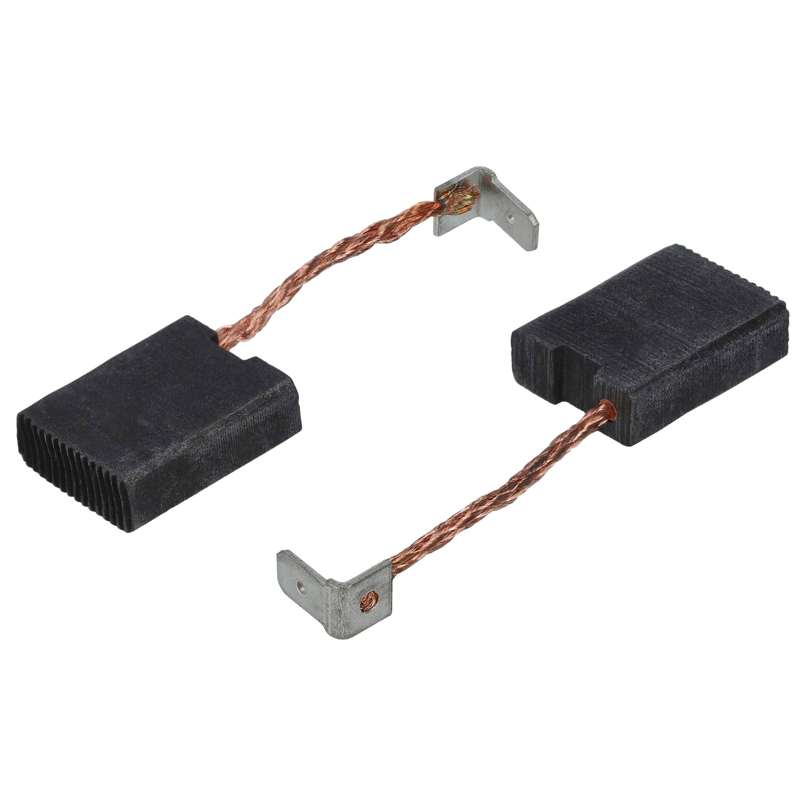 vhbw 2x Kohlebürste 6,3 x 16 x 19,5 / 16 x 6,3 x 20 mm Ersatz für Flex 194.786, 4030293013186 für Winkelschleifer, Polierer