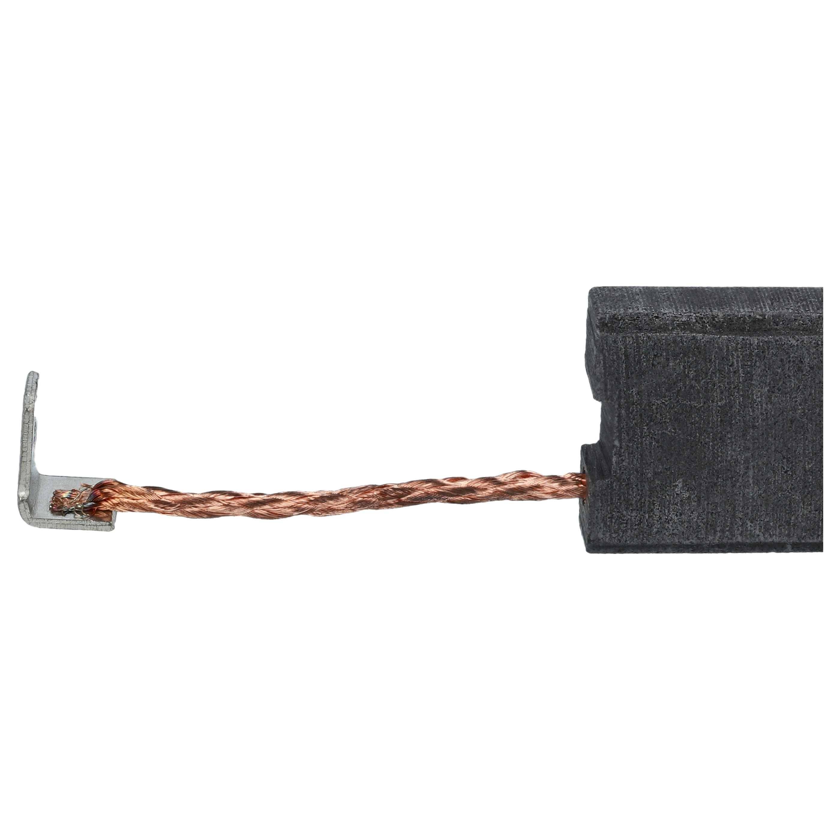 vhbw 2x Kohlebürste 6,3 x 16 x 19,5 / 16 x 6,3 x 20 mm Ersatz für Flex 194.786, 4030293013186 für Winkelschleifer, Polierer