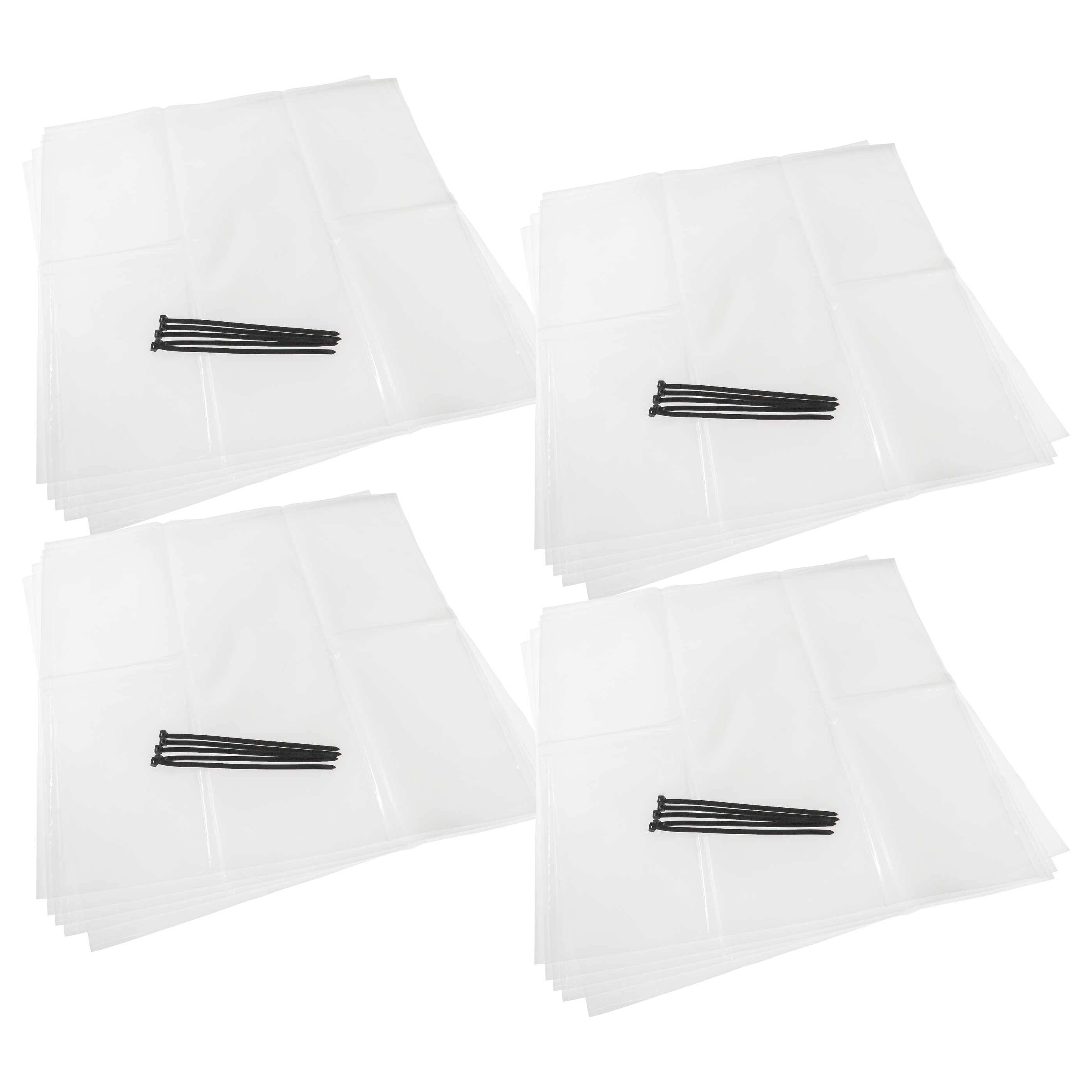 vhbw 20x Spänefangsack kompatibel mit Festool VAB-20, CT-VA-20 Späneabsauganlage, Rohluftentstauber - Polyethylen-Staubbeutel Set, Transparent