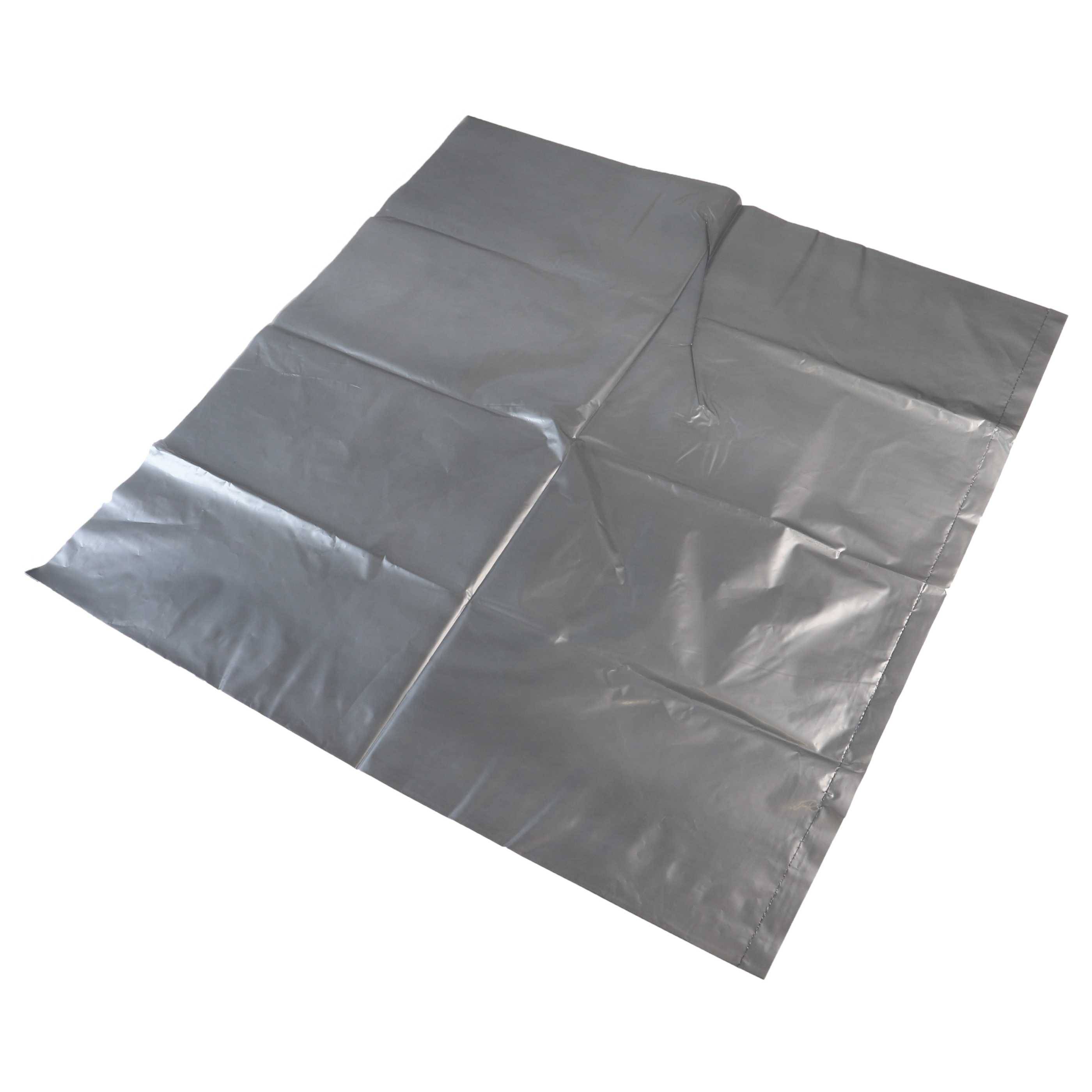 vhbw 20x Entsorgungsbeutel kompatibel mit Makita DVC155L*, DVC157L*, VC003GL*, DVC150L* Staubsauger - Polyethylen, 64cm x 66cm silbergrau