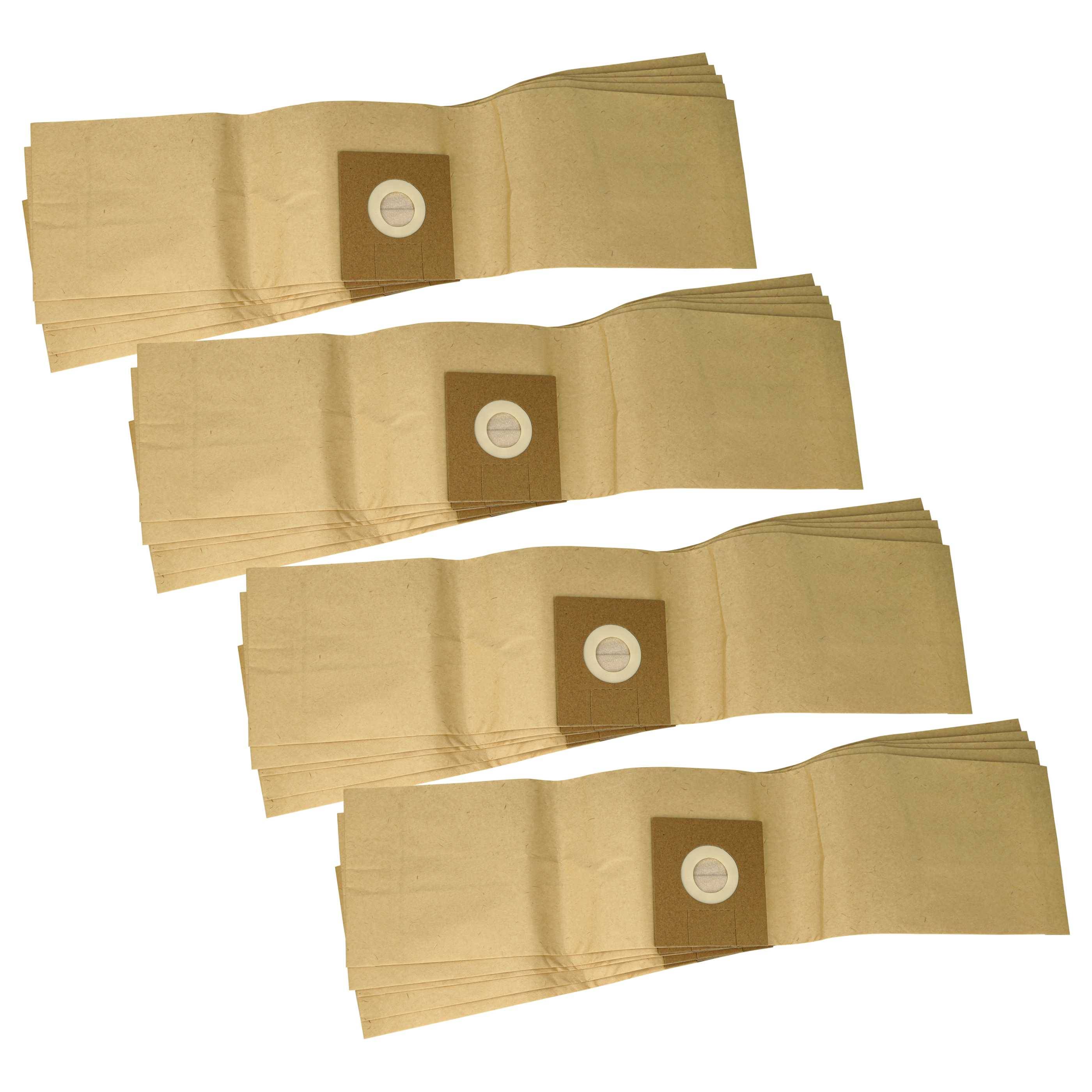 vhbw 20x Staubbeutel Ersatz für Taski 7524191 für Staubsauger - Filterpapier, 63cm x 15cm braun