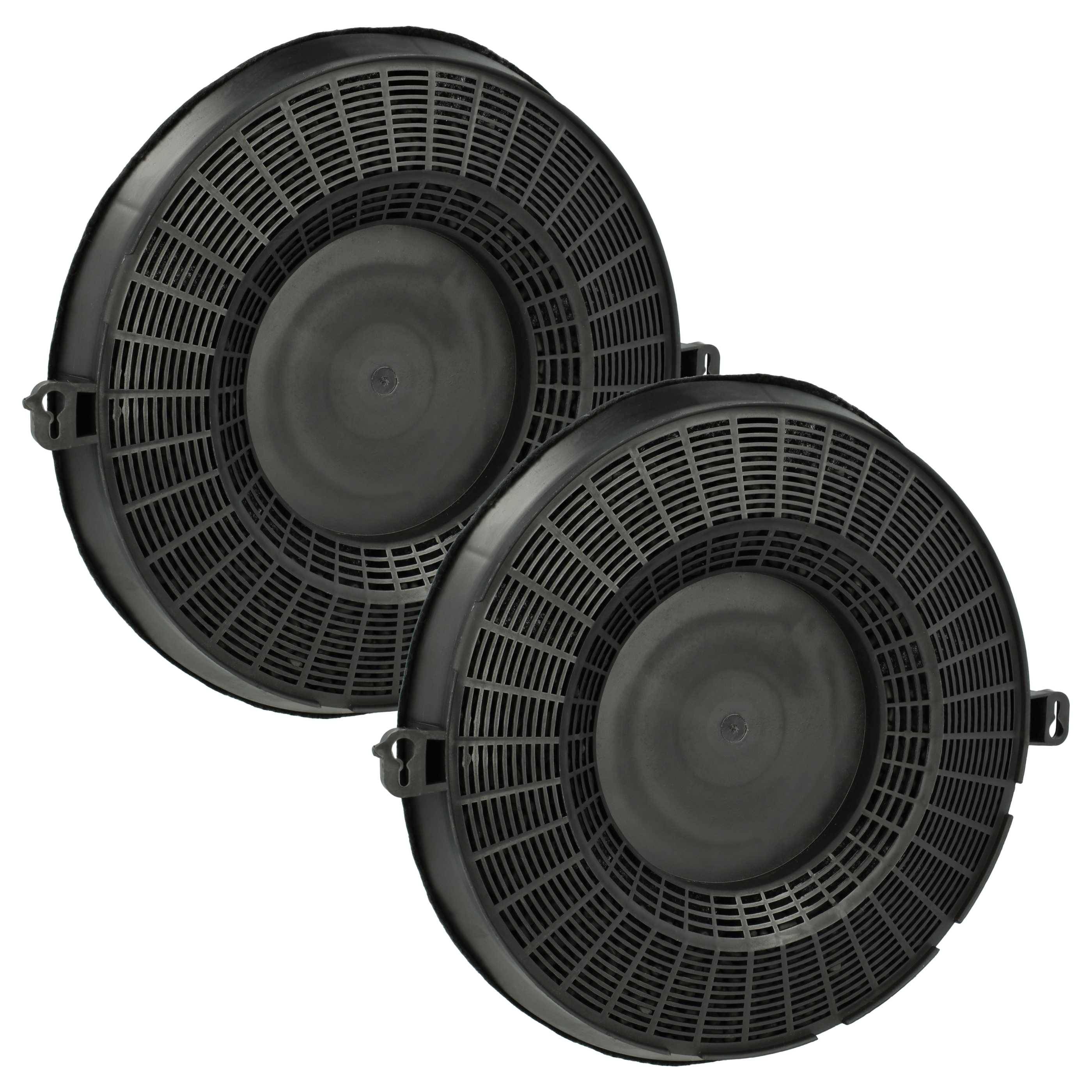 vhbw 2x Aktivkohlefilter kompatibel mit Arthur Martin AFT60200W, AFT60200X, EFT60100, EFT60100X Dunstabzugshaube