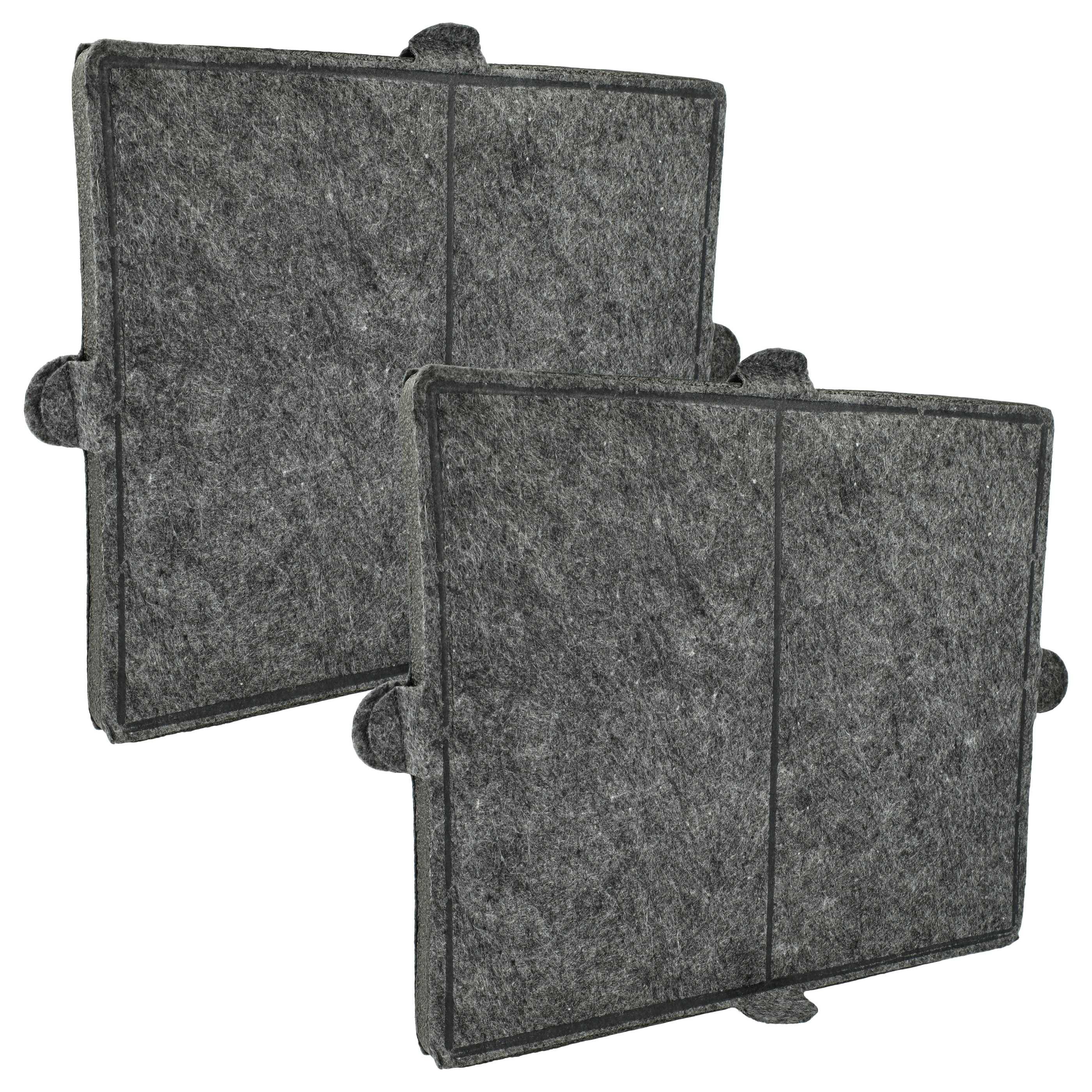vhbw 2x Aktivkohlefilter kompatibel mit Miele DA 403, DA 400, DA 402, DA 399-7, DA 399-7 EXT, DA 399-5, DA 399-6, DA 399 Dunstabzugshaube