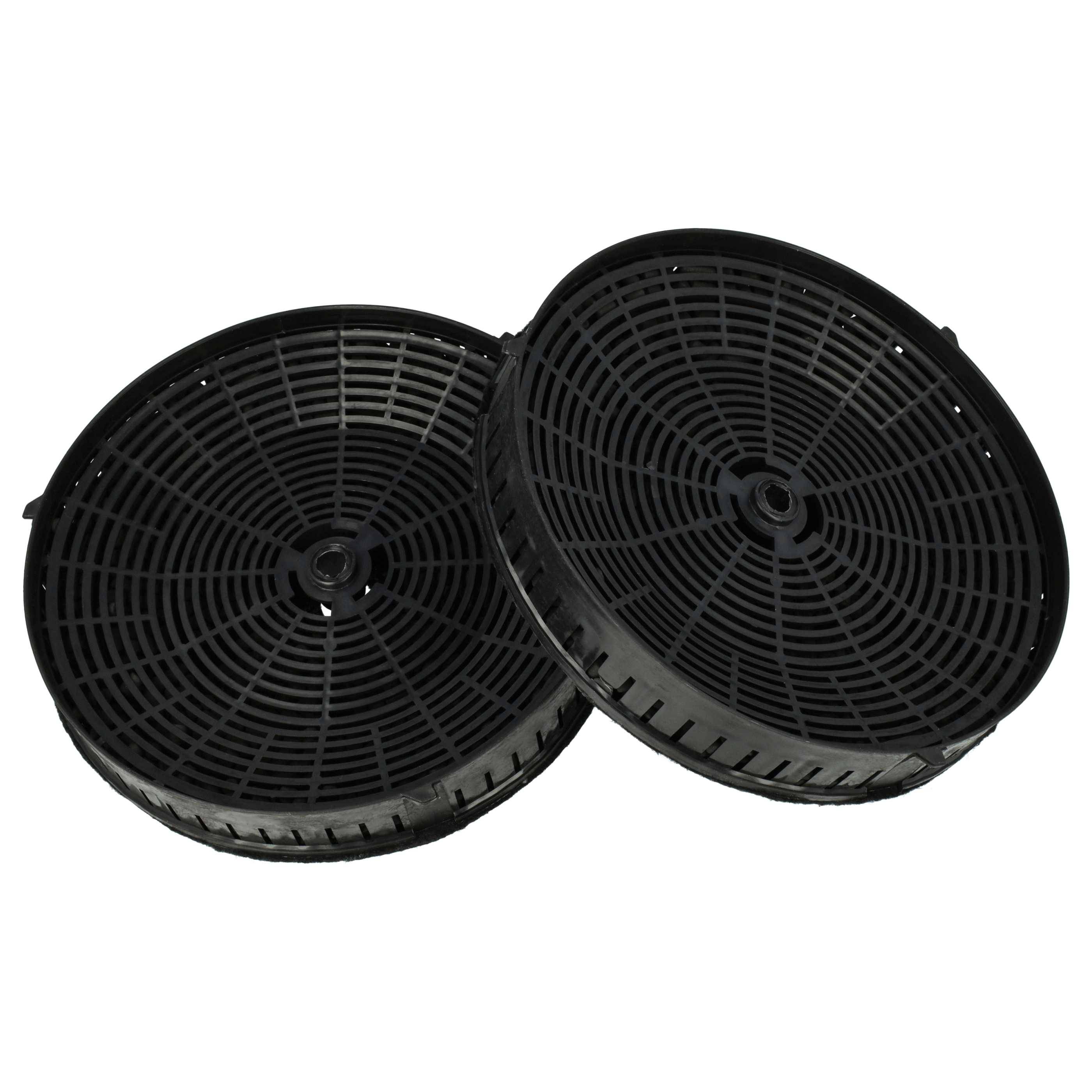 vhbw 4x Aktivkohlefilter kompatibel mit Elica DAISY WH/A/90 T.GREZZO 208355405621, DBHVE85ABX, DBHBS64AMX Dunstabzugshaube - 17,2 cm