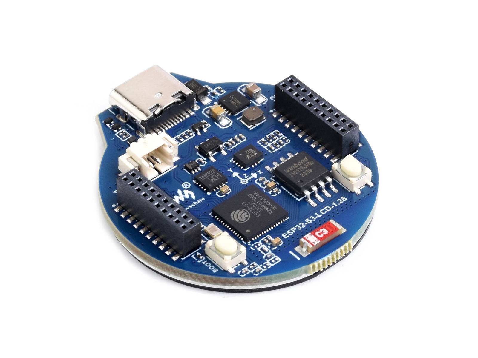 WaveShare ESP32-S3 Development Board with 1.28inch IPS Round LCD
