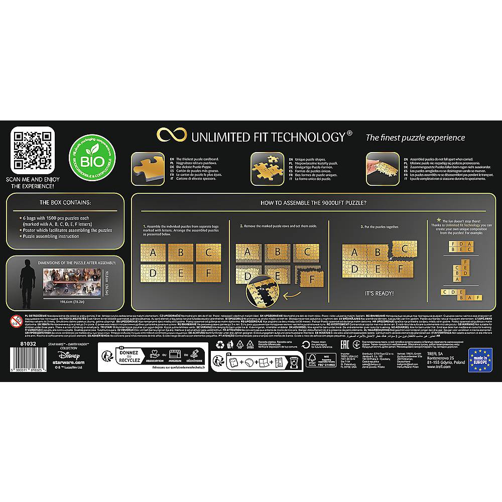 Star Wars Darth Vader Collection 9000 Teile Puzzle