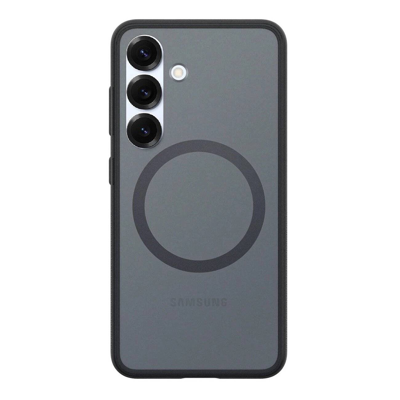 Spigen Capella GP-FPS931PGBJW Silikonhülle MagFit Magnetring Samsung Galaxy S25 - Schwarz