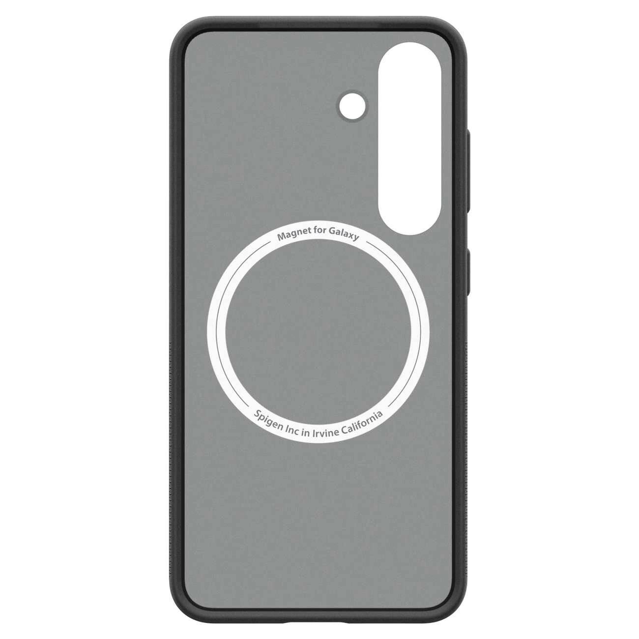 Spigen Capella GP-FPS931PGBJW Silikonhülle MagFit Magnetring Samsung Galaxy S25 - Schwarz